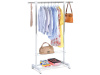ABD-1216 WT, stojan na šaty, chrom / bílá