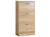 ABO-G1016 OAK, botník 3-dveřový, dub