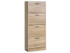 ABO-G1018 OAK, botník 4-dveřový, dub