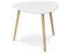 AF-1134 WT, konferenční stůl 55x55cm, bambus přírodní / bílá