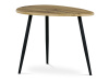 AF-3011 OAK, konferenční stolek 60x40cm, černá / dub divoký