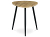 AF-3011 OAK, konferenční stolek 60x40cm, černá / dub divoký