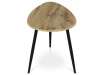 AF-3011 OAK, konferenční stolek 60x40cm, černá / dub divoký