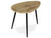 AF-3011 OAK, konferenční stolek 60x40cm, černá / dub divoký