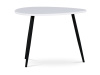 AF-3011 WT, konferenční stolek 60x40cm, černá / bílá