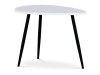 AF-3011 WT, konferenční stolek 60x40cm, černá / bílá