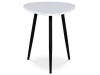AF-3011 WT, konferenční stolek 60x40cm, černá / bílá
