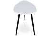 AF-3011 WT, konferenční stolek 60x40cm, černá / bílá