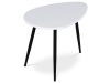 AF-3011 WT, konferenční stolek 60x40cm, černá / bílá
