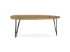 AF-3014 OAK, konferenční stolek 120x67cm, černá / dub divoký