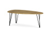 AF-3014 OAK, konferenční stolek 120x67cm, černá / dub divoký