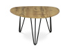 AF-3014 OAK, konferenční stolek 120x67cm, černá / dub divoký