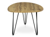 AF-3014 OAK, konferenční stolek 120x67cm, černá / dub divoký