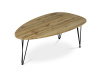 AF-3014 OAK, konferenční stolek 120x67cm, černá / dub divoký