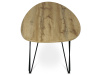 AF-3014 OAK, konferenční stolek 120x67cm, černá / dub divoký