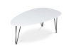AF-3014 WT, konferenční stolek 120x67cm, černá / bílá