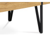 AHG-233 OAK, konferenční stolek 110x60cm, černá / dub divoký