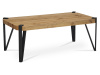 AHG-260 OAK, konferenční stolek 110x60cm, černá / dub divoký