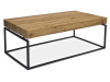 AHG-264 OAK, konferenční stolek 110x60cm, černý mat / divoký dub