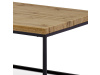 AHG-269 OAK, konferenční stolek 110x60cm, černá / dub divoký