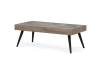 AHG-281 GREY, konferenční stůl 120x60cm, černá / světlý dub / šedý mramor