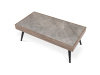 AHG-281 GREY, konferenční stůl 120x60cm, černá / světlý dub / šedý mramor