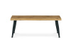 AHG-401 OAK, konferenční stůl 120x60cm, černá / dub