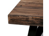 AHG-534 PINE, konferenční stůl 130x70cm, černý lak / borovicový masiv
