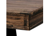 AHG-534 PINE, konferenční stůl 130x70cm, černý lak / borovicový masiv