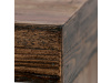 AHG-536 PINE, konferenční stůl 120x60cm, černý lak / borovicový masiv