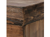 AHG-536 PINE, konferenční stůl 120x60cm, černý lak / borovicový masiv