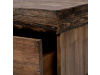 AHG-536 PINE, konferenční stůl 120x60cm, černý lak / borovicový masiv