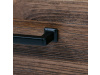 AHG-536 PINE, konferenční stůl 120x60cm, černý lak / borovicový masiv