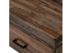 AHG-536 PINE, konferenční stůl 120x60cm, černý lak / borovicový masiv