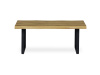 AHG-861 OAK, konferenční stůl 110x70cm, černý lak / dub divoký