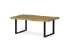 AHG-861 OAK, konferenční stůl 110x70cm, černý lak / dub divoký