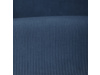 AK-314 BLUE2, čalouněné křeslo - ušák, přírodní / látka modrá
