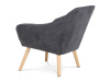 AK-321 GREY2, čalouněné křeslo, natural / látka tmavě šedá