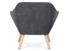 AK-321 GREY2, čalouněné křeslo, natural / látka tmavě šedá