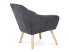 AK-321 GREY2, čalouněné křeslo, natural / látka tmavě šedá