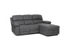 ASD-4213P GREY, rohová relaxační sedačka - pravá, látka vintage šedá