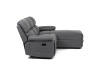 ASD-4213P GREY, rohová relaxační sedačka - pravá, látka vintage šedá