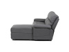 ASD-4213P GREY, rohová relaxační sedačka - pravá, látka vintage šedá