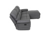 ASD-4213P GREY, rohová relaxační sedačka - pravá, látka vintage šedá