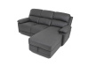 ASD-4213P GREY, rohová relaxační sedačka - pravá, látka vintage šedá