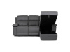 ASD-4213P GREY, rohová relaxační sedačka - pravá, látka vintage šedá