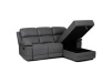ASD-4213P GREY, rohová relaxační sedačka - pravá, látka vintage šedá