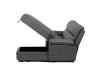 ASD-4213P GREY, rohová relaxační sedačka - pravá, látka vintage šedá