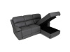 ASD-4213P GREY, rohová relaxační sedačka - pravá, látka vintage šedá