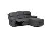ASD-4213P GREY, rohová relaxační sedačka - pravá, látka vintage šedá